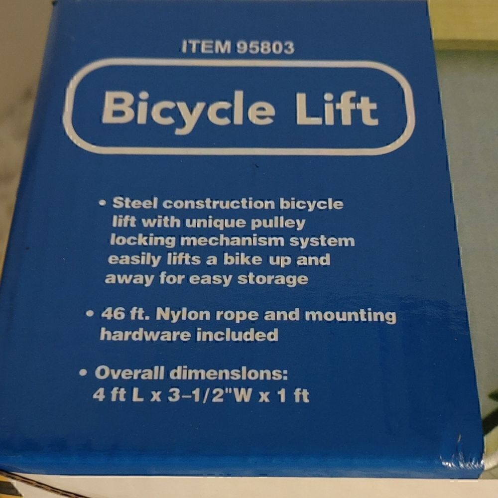 Bicycle Ceiling Storage Lift - Picture 2 of 4
